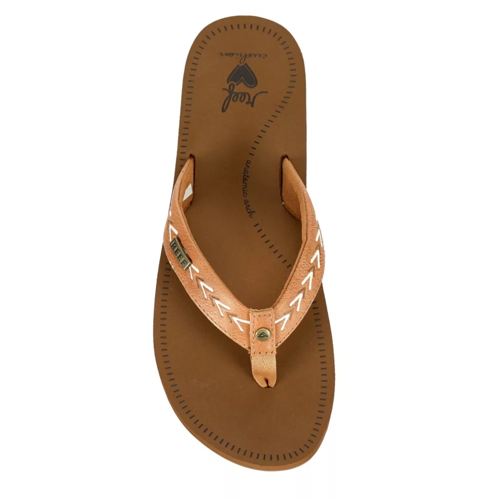 Tan Reef Womens Beachbreak Flip Flop Sandal Sandals Rack Room Shoes
