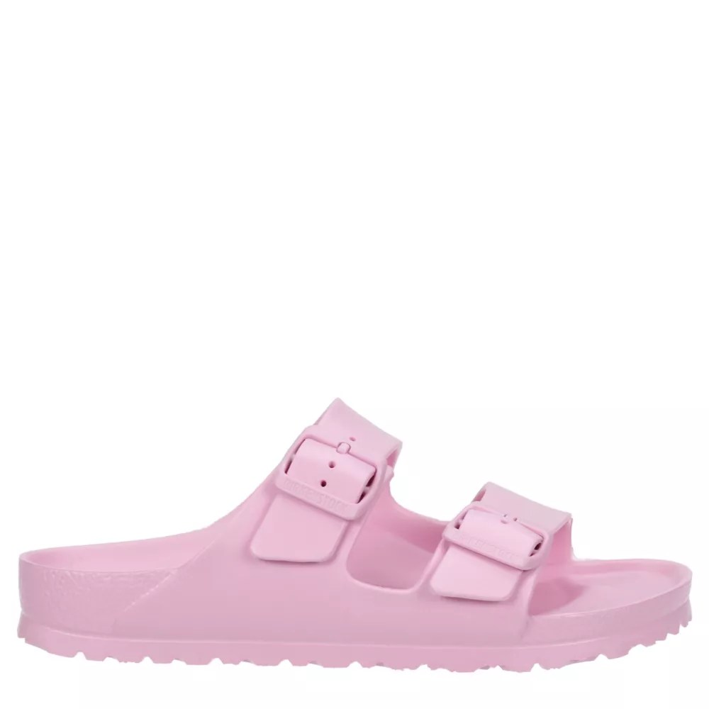 Pale Pink Birkenstock Womens Arizona Essentials Slide Sandal Rack