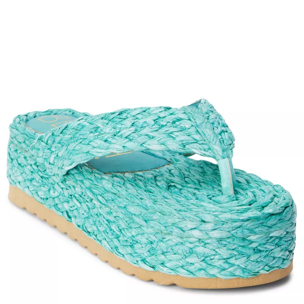 Green Beach Womens Sailor Platform Rack Room Shoes