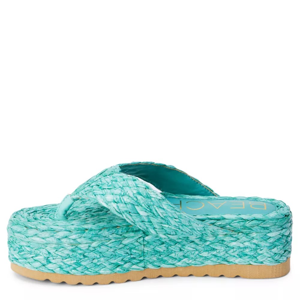 Green Beach Womens Sailor Platform Rack Room Shoes