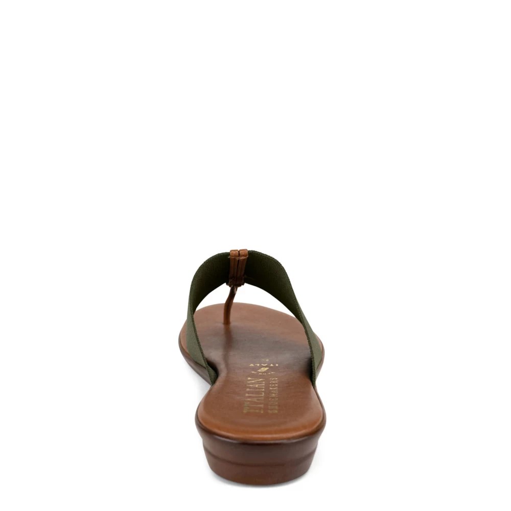 Olive Italian Shoemakers Womens Afia Wedge Sandal Rack Room Shoes