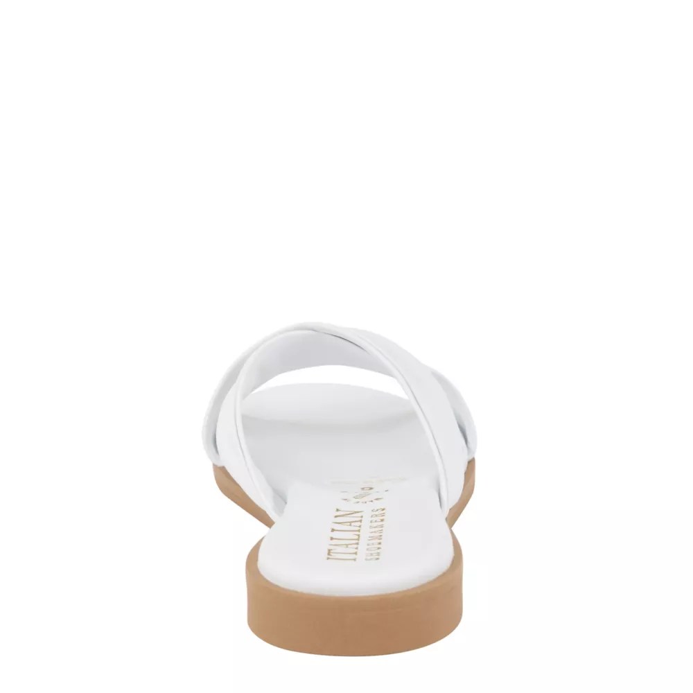 White Italian Shoemakers Womens Hachi Slide Sandal Rack Room Shoes