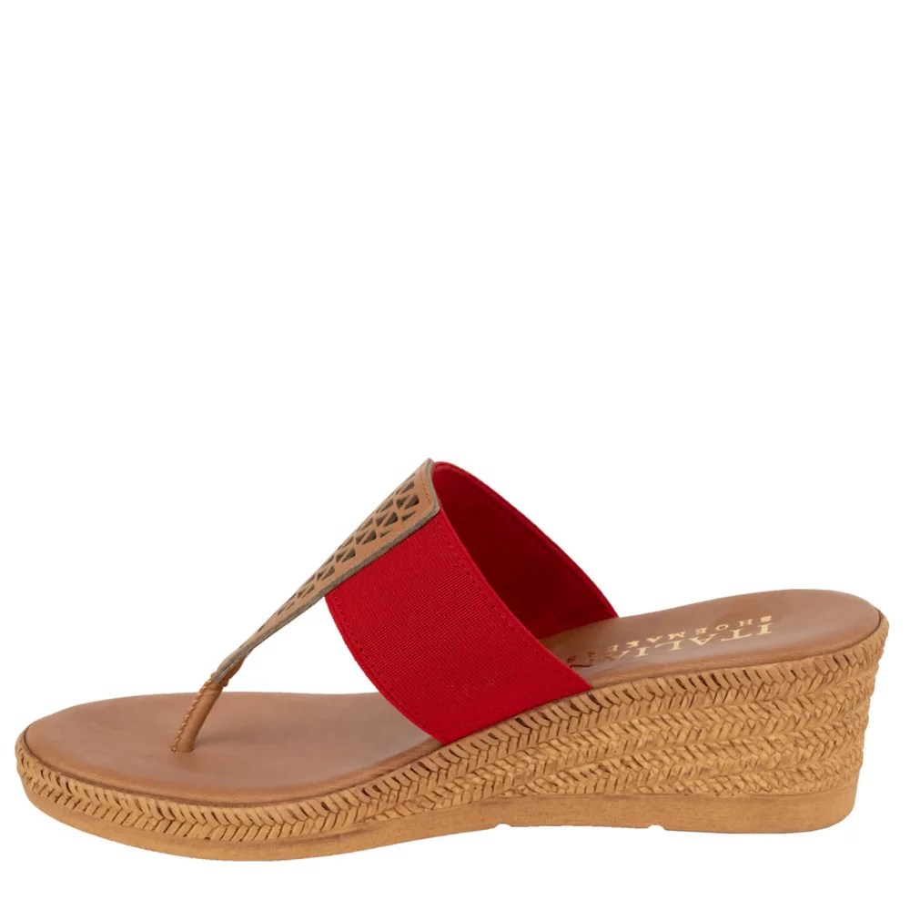 Red Italian Shoemakers Womens Aston Flip Flop Sandal Rack Room Shoes