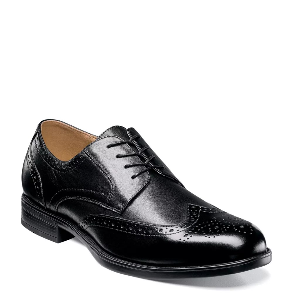 Black Florsheim Mens Midtown Wingtip Oxford Mens Rack Room Shoes