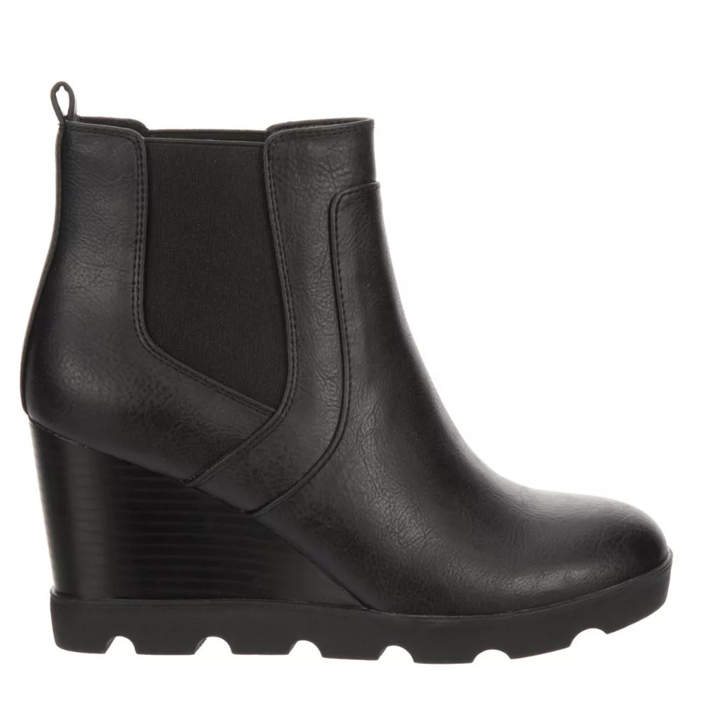 Black Xappeal Womens Elise Wedge Boot Wedges Rack Room Shoes