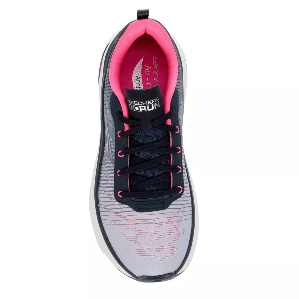 Navy Skechers Womens Max Cushioning Arch Fit Delphi Running Shoe Rack