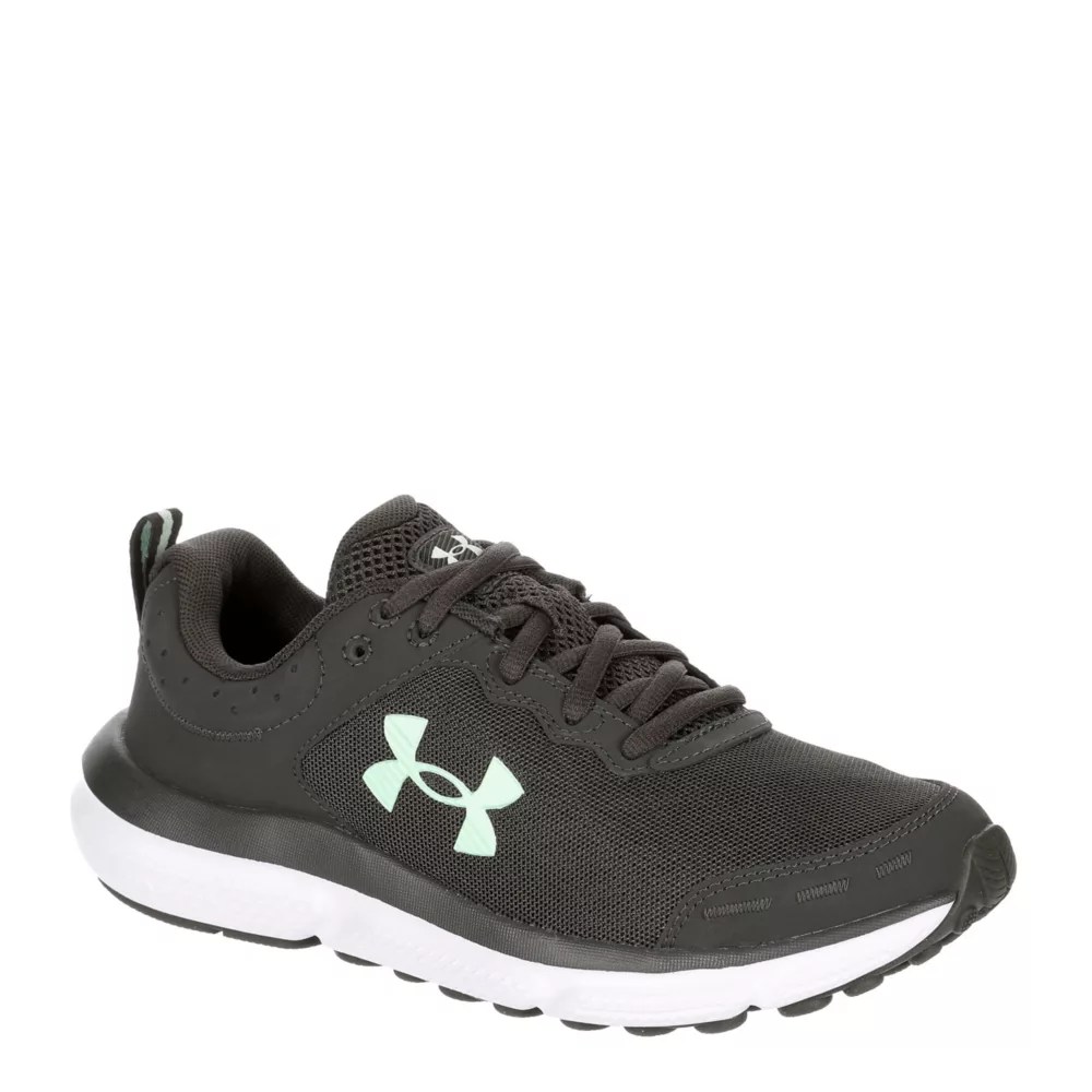 Dark Grey Under Armour Womens Charged Assert 10 Running Shoe Athletic
