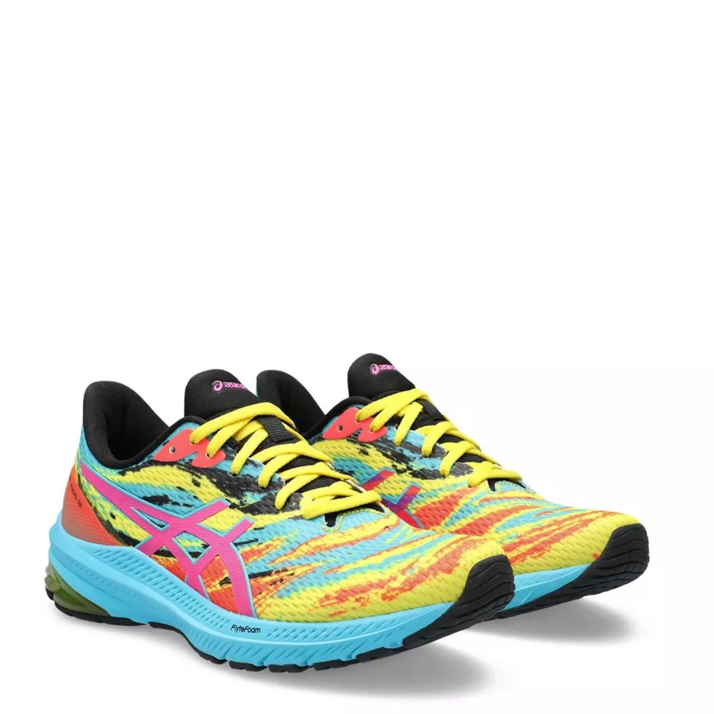 Bright Yellow Asics Womens Gt1000 12 Running Shoe Athletic