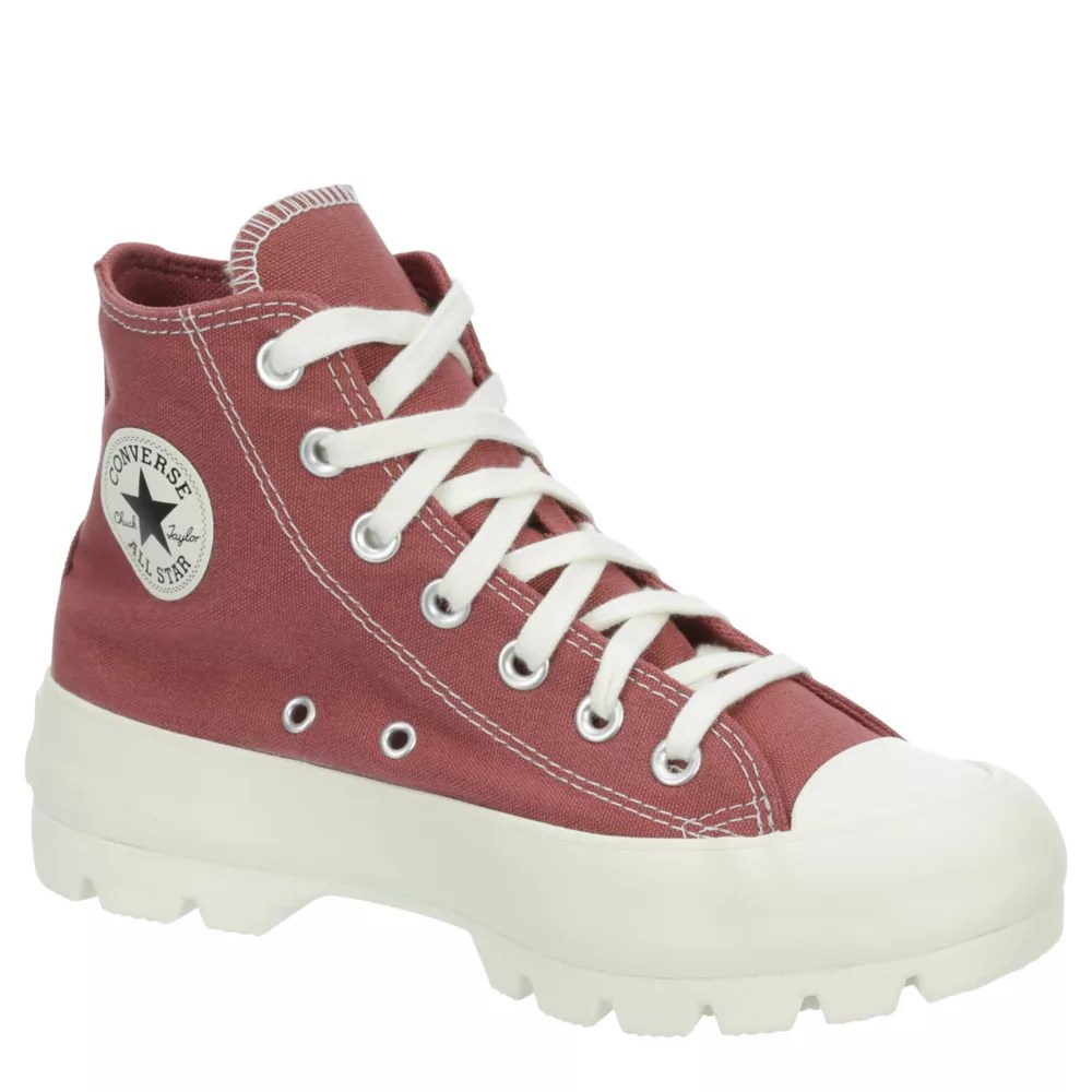 White Womens Chuck Taylor All Star Lugged High Top Sneaker Converse