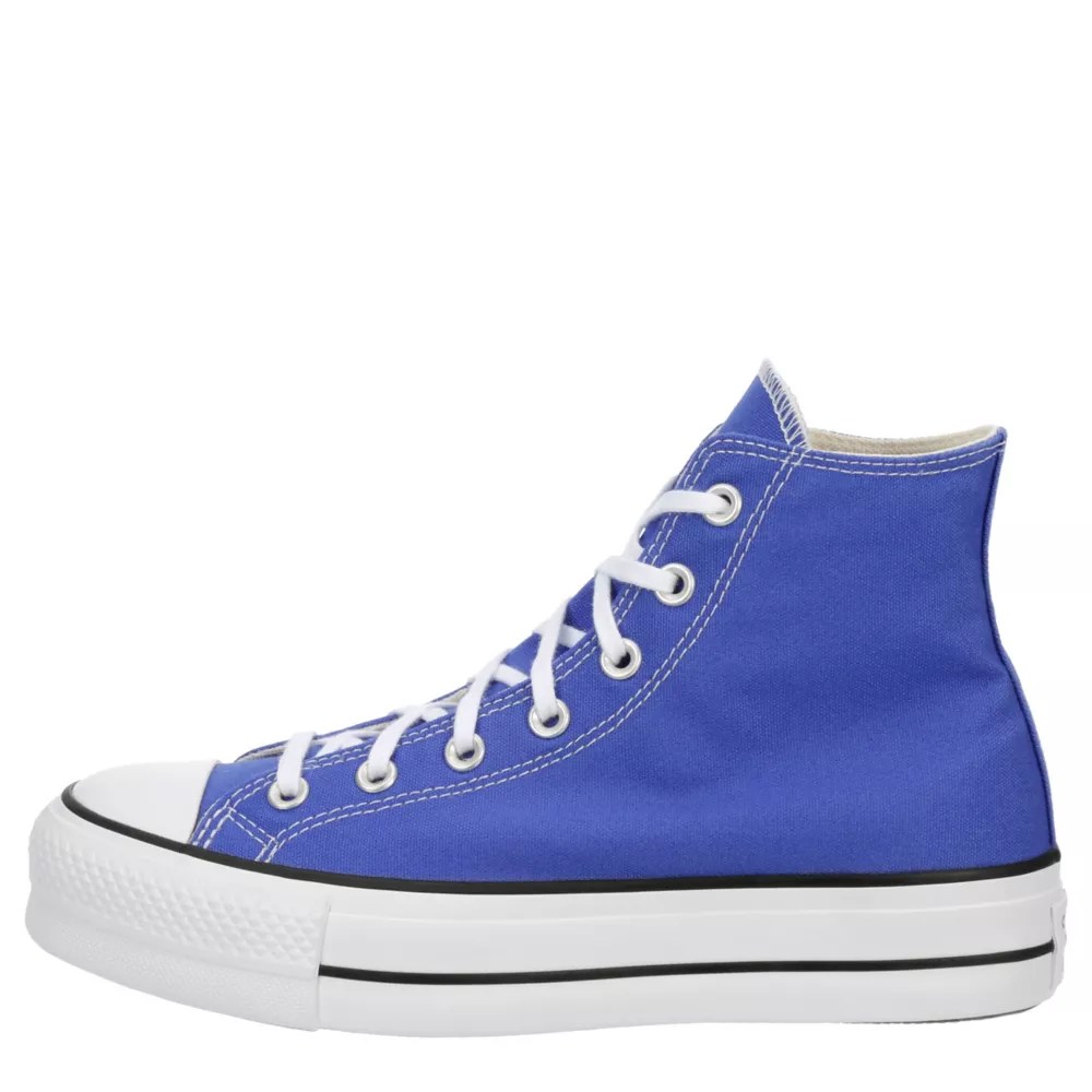 Bright Blue Womens Chuck Taylor All Star High Top Platform Sneaker