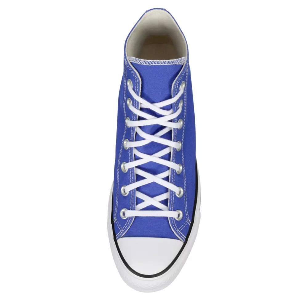 Bright Blue Womens Chuck Taylor All Star High Top Platform Sneaker
