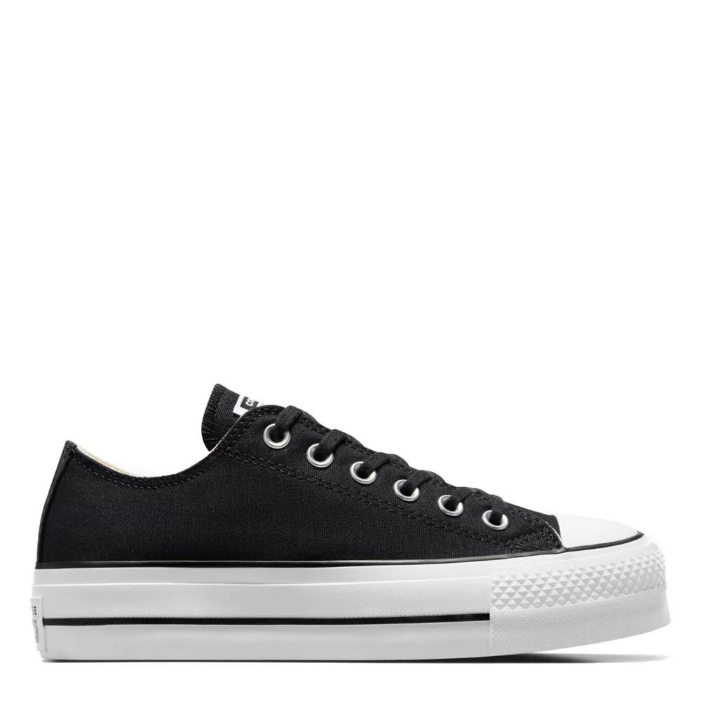 Black Converse Womens Chuck Taylor All Star Low Top Platform Sneaker