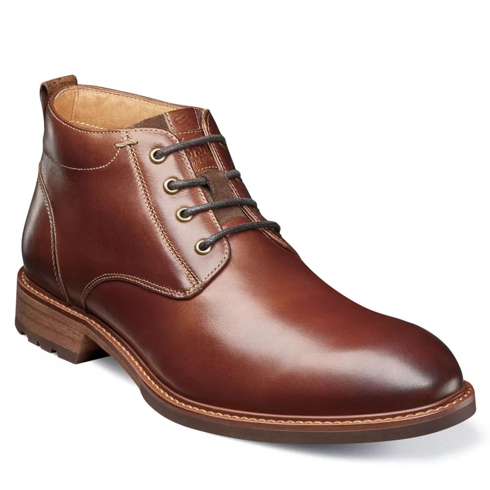 Chestnut Florsheim Mens Lodge Plain Toe Chukka Boot Mens Rack Room