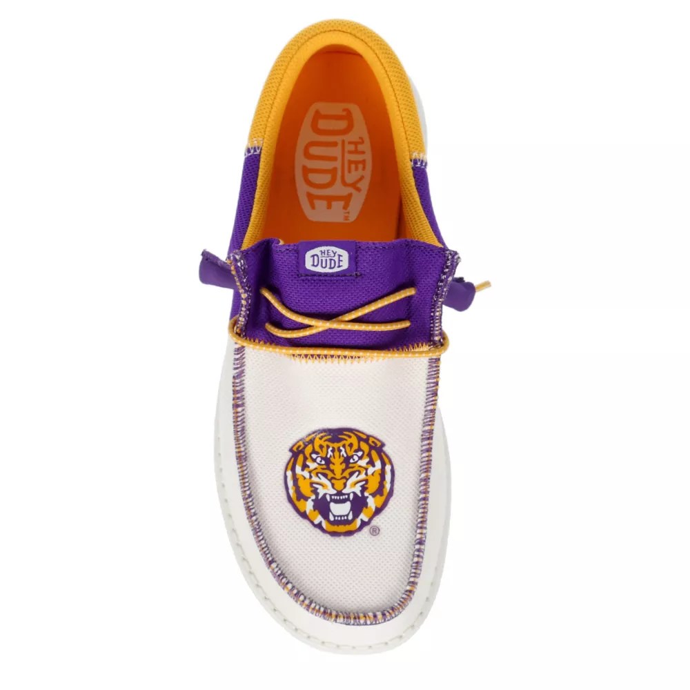 White Heydude Mens Wally Tri Lsu Slip On Sneaker Rack Room Shoes