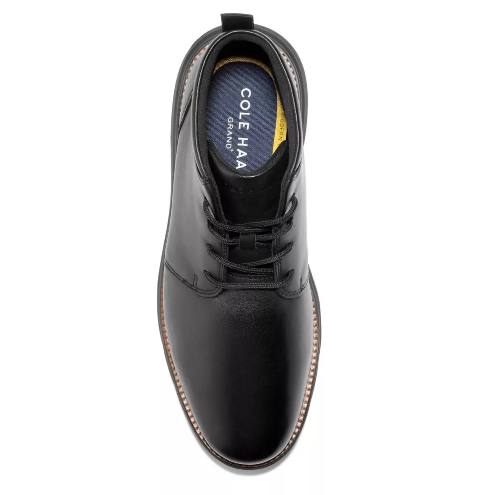 Black Cole Haan Mens Grand= Ultra Chukka Boot Rack Room Shoes