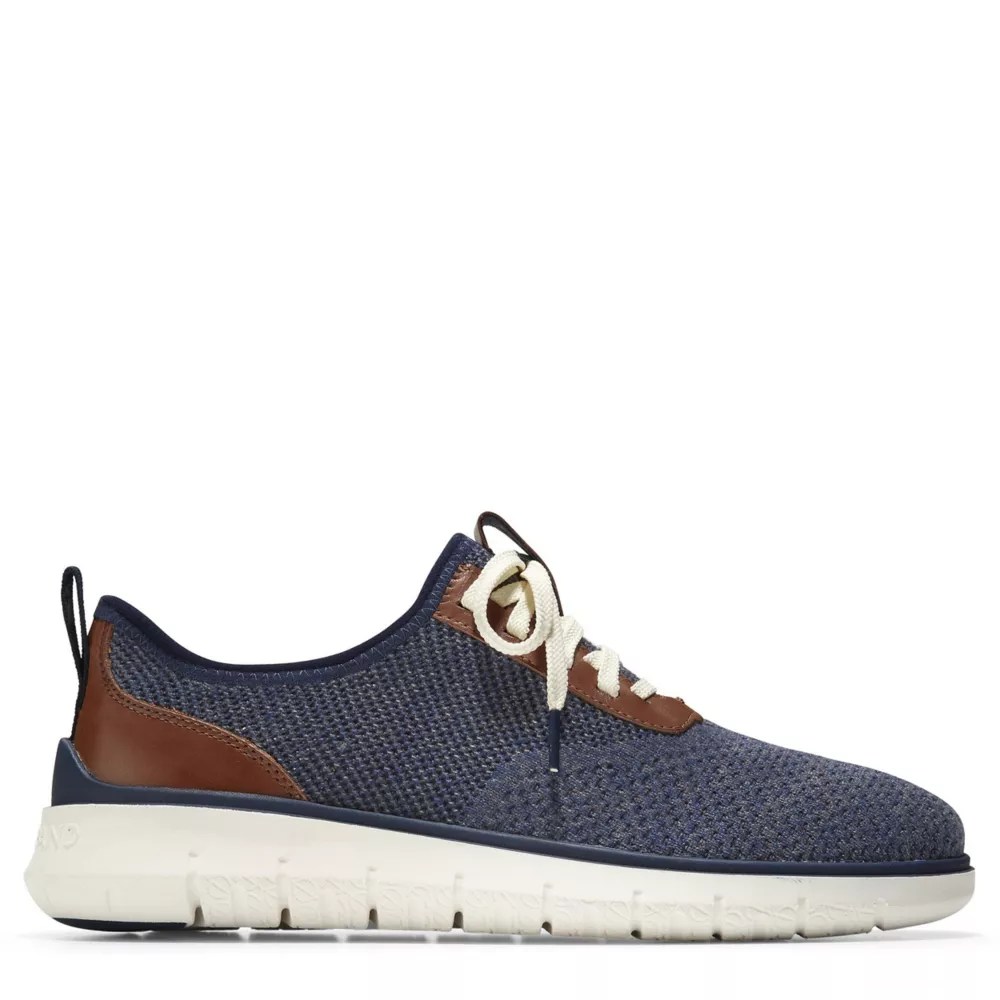 Navy Cole Haan Mens Generation Zerogrand Stitchlite Oxford