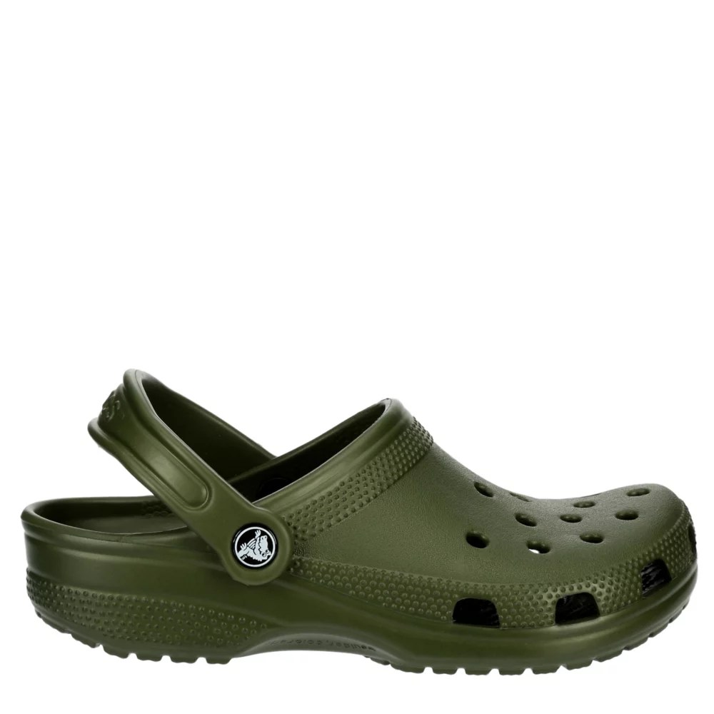 Dark Green Crocs Unisex Classic Clog Rack Room Shoes