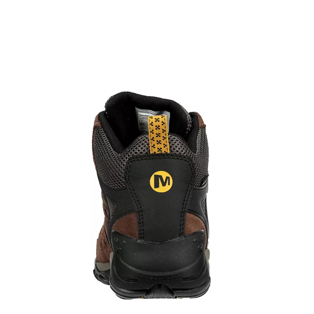 Brown Merrell Mens Crosslander 2 Waterproof Mid Hiking Boot Rack Room