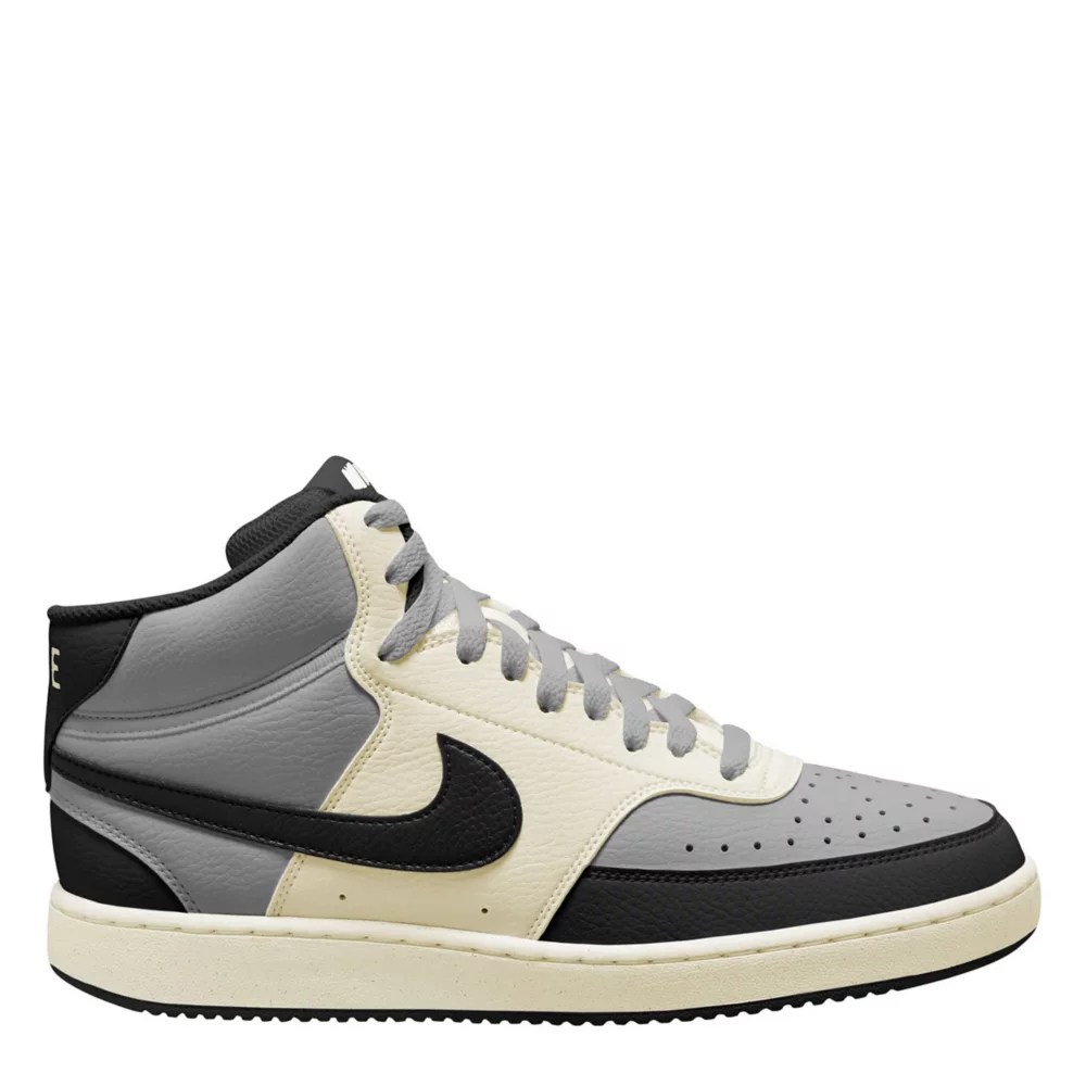 Grey Nike Mens Court Vision Mid Sneaker Mens Rack Room Shoes