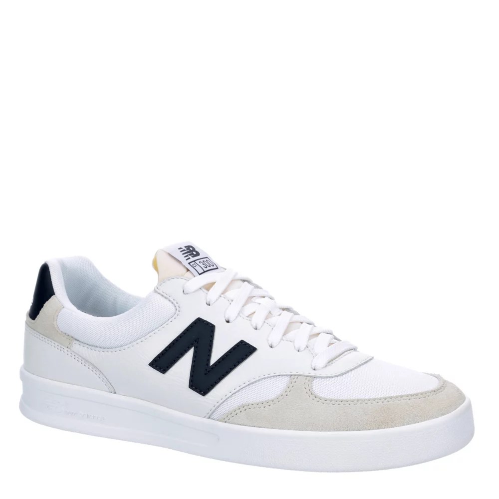 White New Balance Mens Ct300 Court Sneaker Athletic & Sneakers Rack