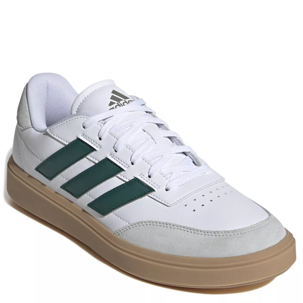 White Adidas Mens Court Block Sneaker Rack Room Shoes