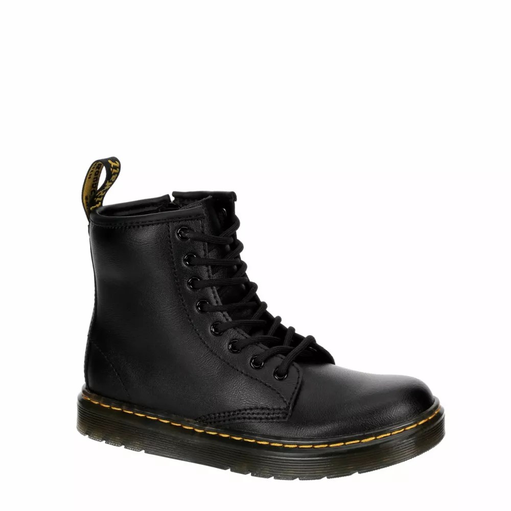 Black Dr.martens Boys Zavala Combat Boot | Boots | Rack Room Shoes
