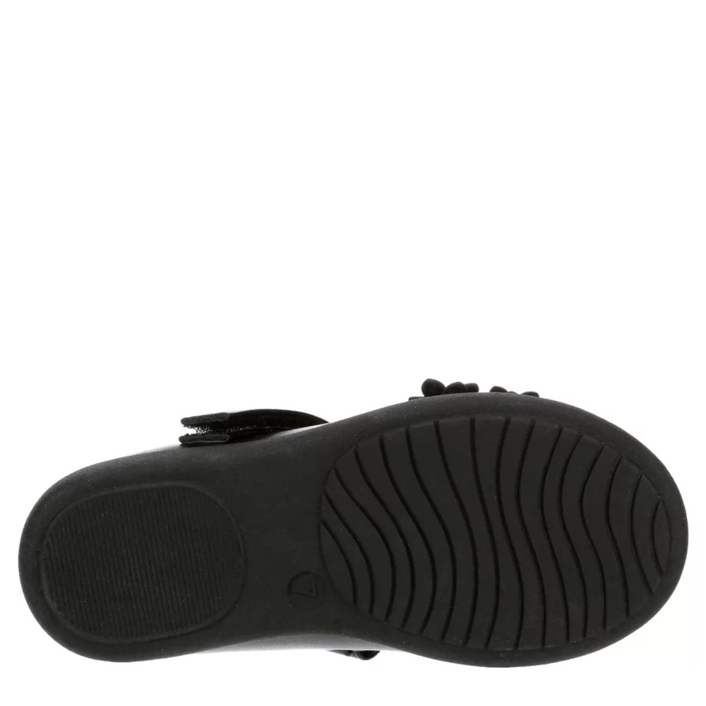 Black Cupcake Couture Girls Toddlerlittle Kid Lil Play Shoe Flat