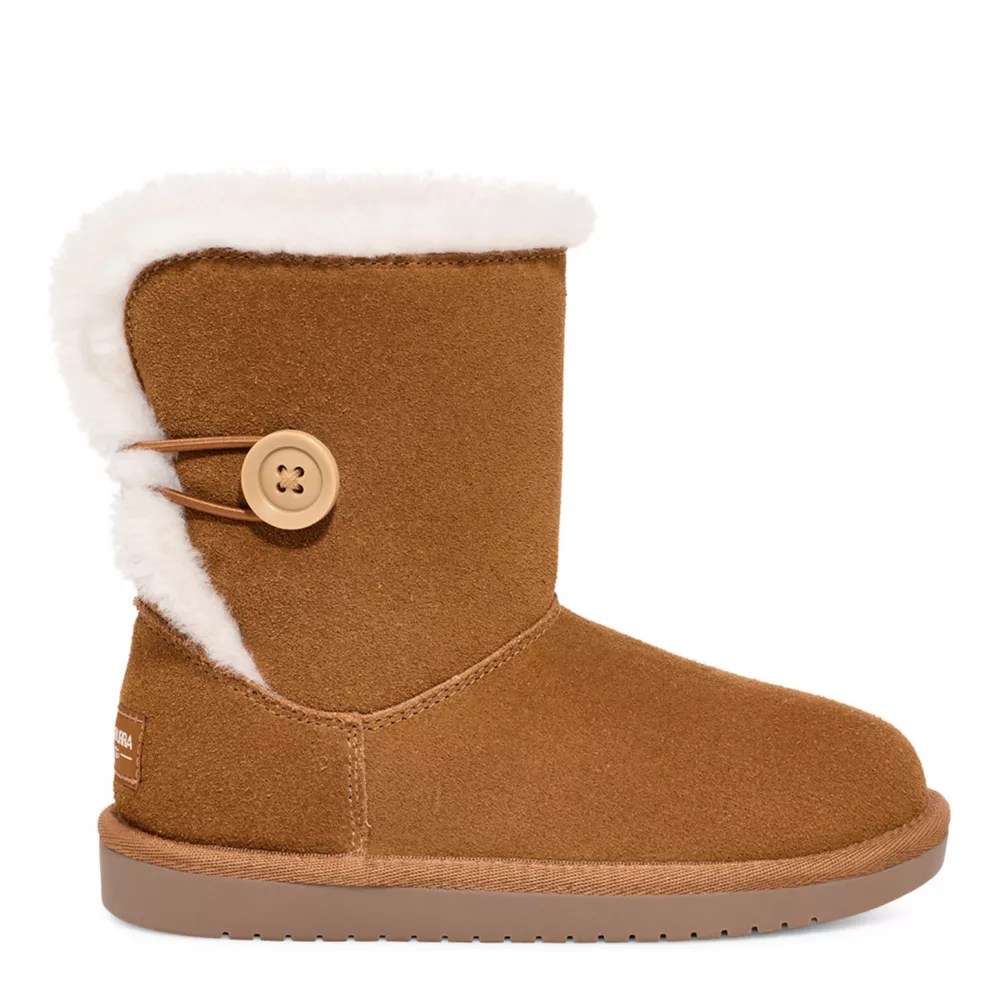 Chestnut Girls Littlebig Kid Nalie Short Fur Boot Koolaburra By Ugg