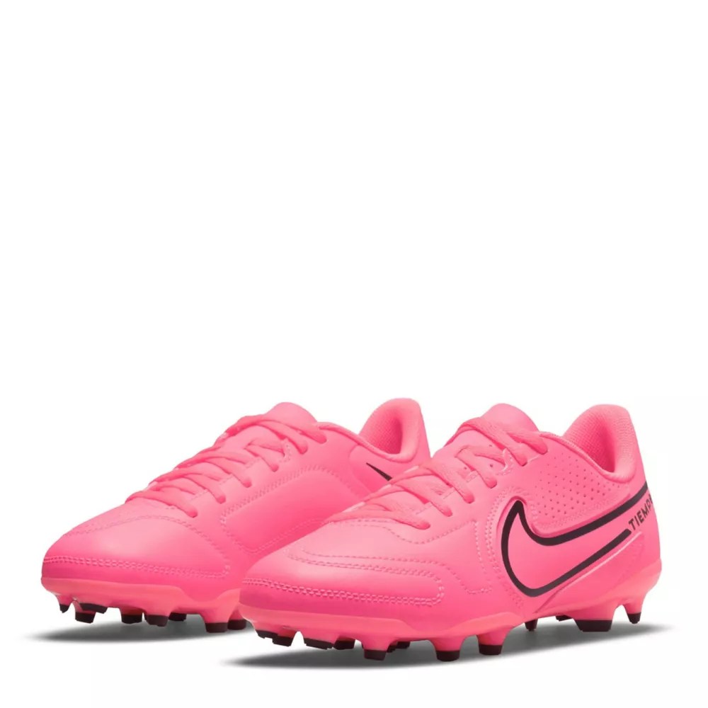 Pink Nike Girls Jr Tiempo Legend 9 Club Mg Soccer Cleat Athletic