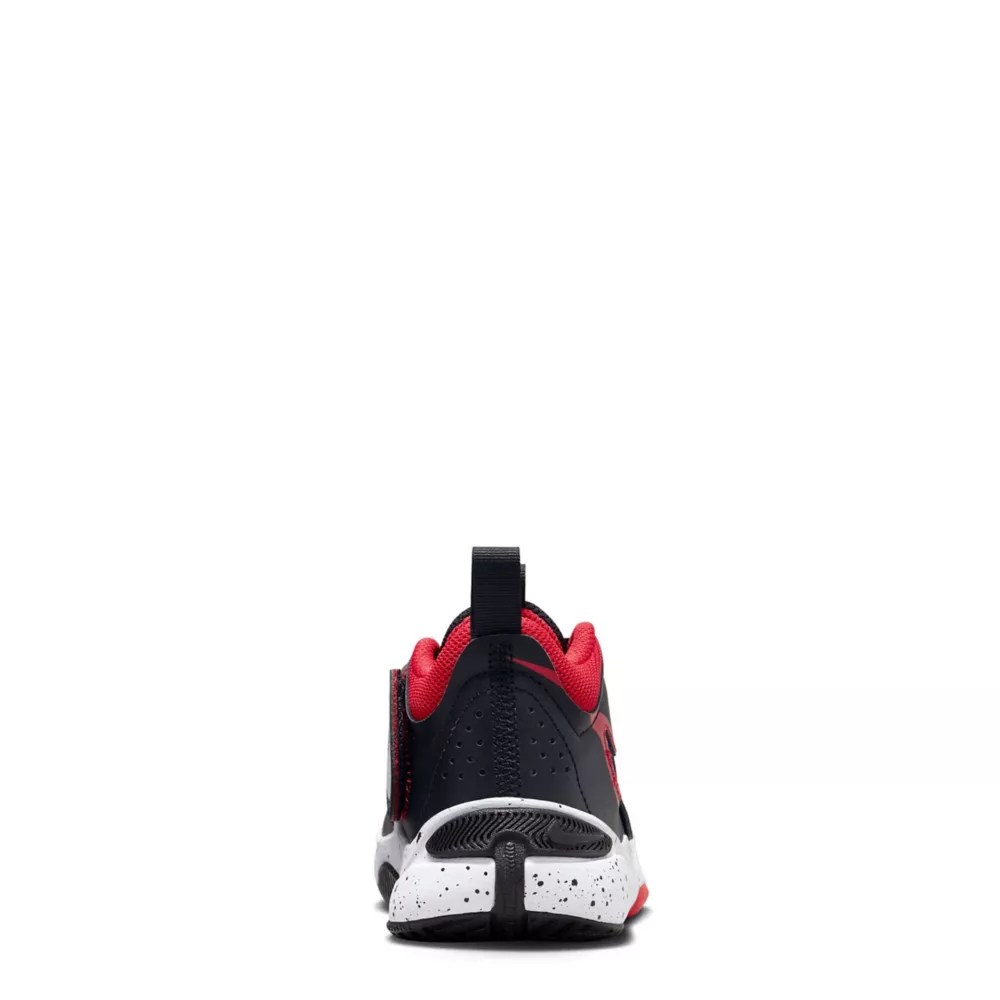 Black Nike Boys Team Hustle D11 High Top Basketball Shoe Athletic