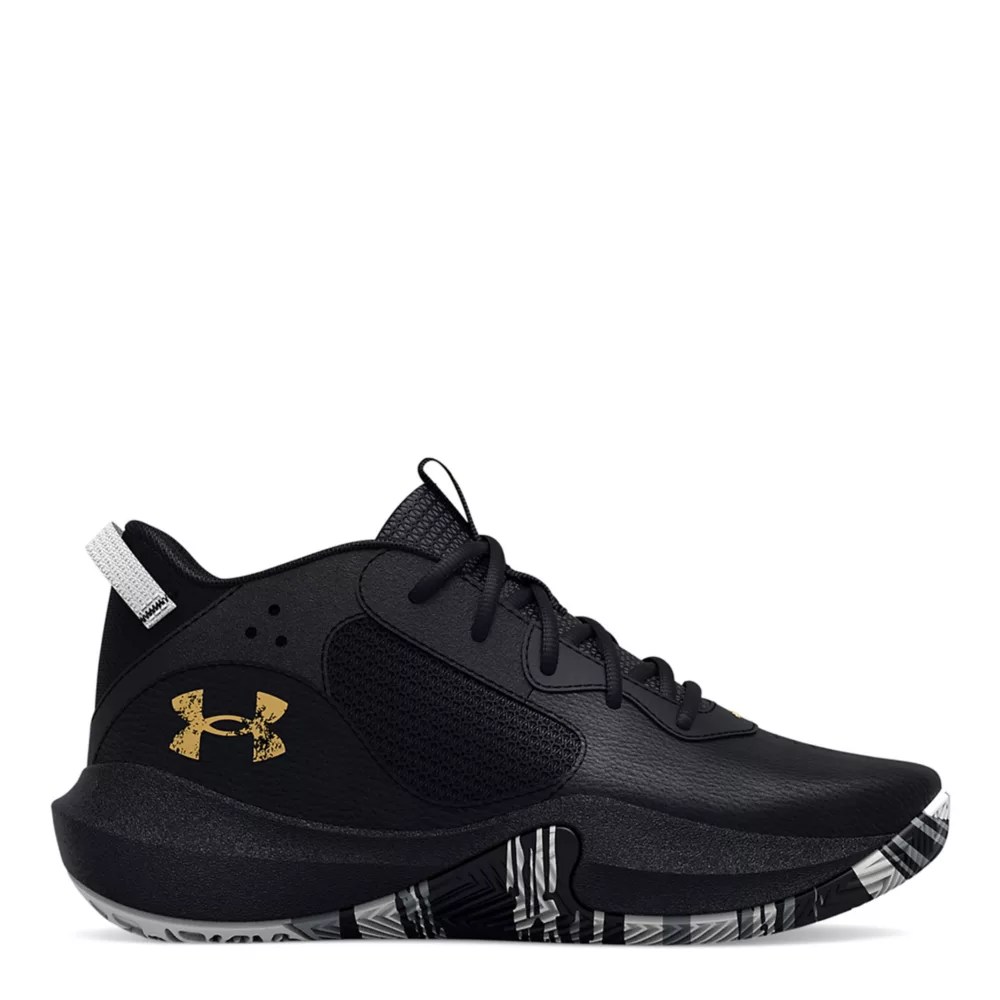 Gold Under Armour Boys Little Kid Lockdown 6 Basketball Shoe Rack