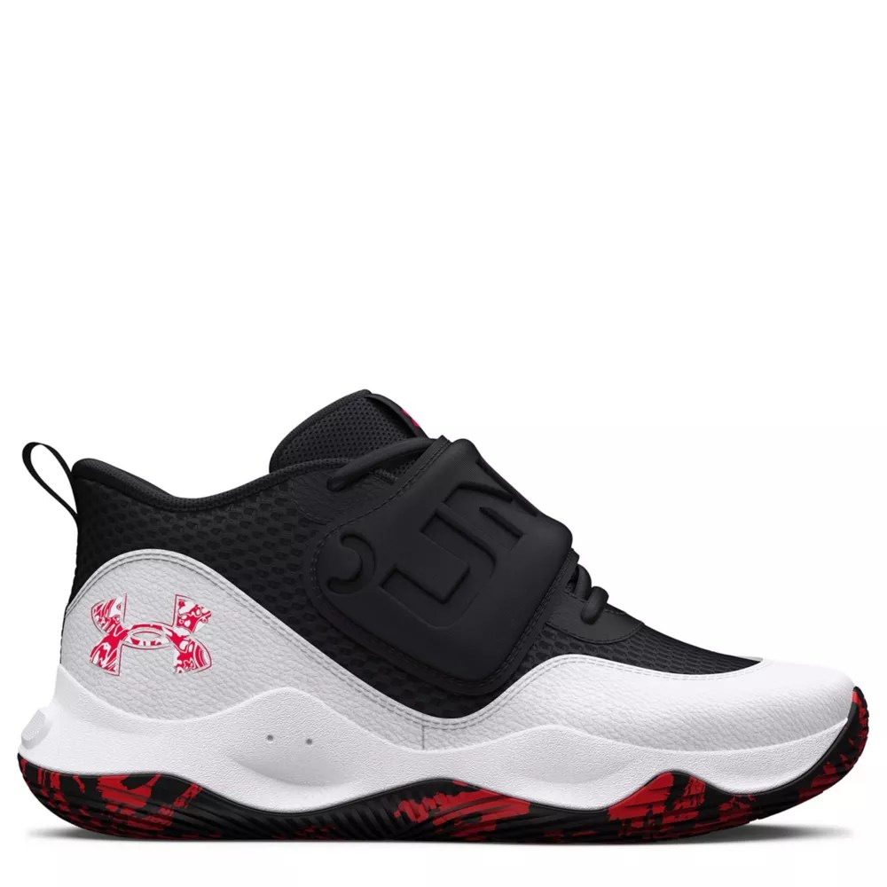 White Under Armour Boys Big Kid Zone Bb 2.0 Basketball Shoe Rack Room