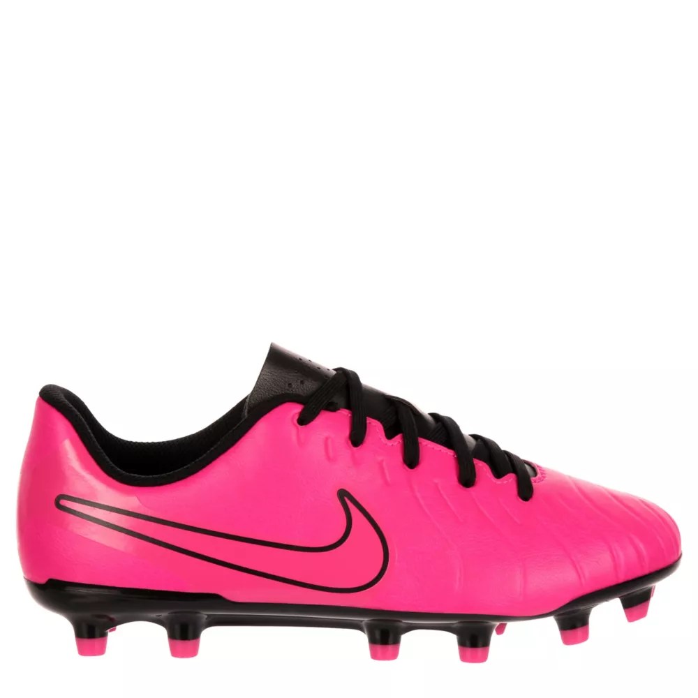 Pink Nike Girls Big Kid Jr Legend 10 Club Soccer Cleat Rack Room Shoes