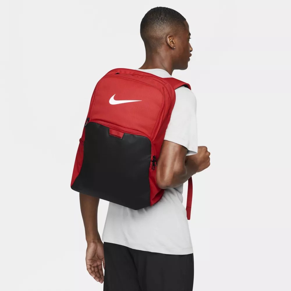 Red Nike Unisex Brasilia Xl Backpack Rack Room Shoes