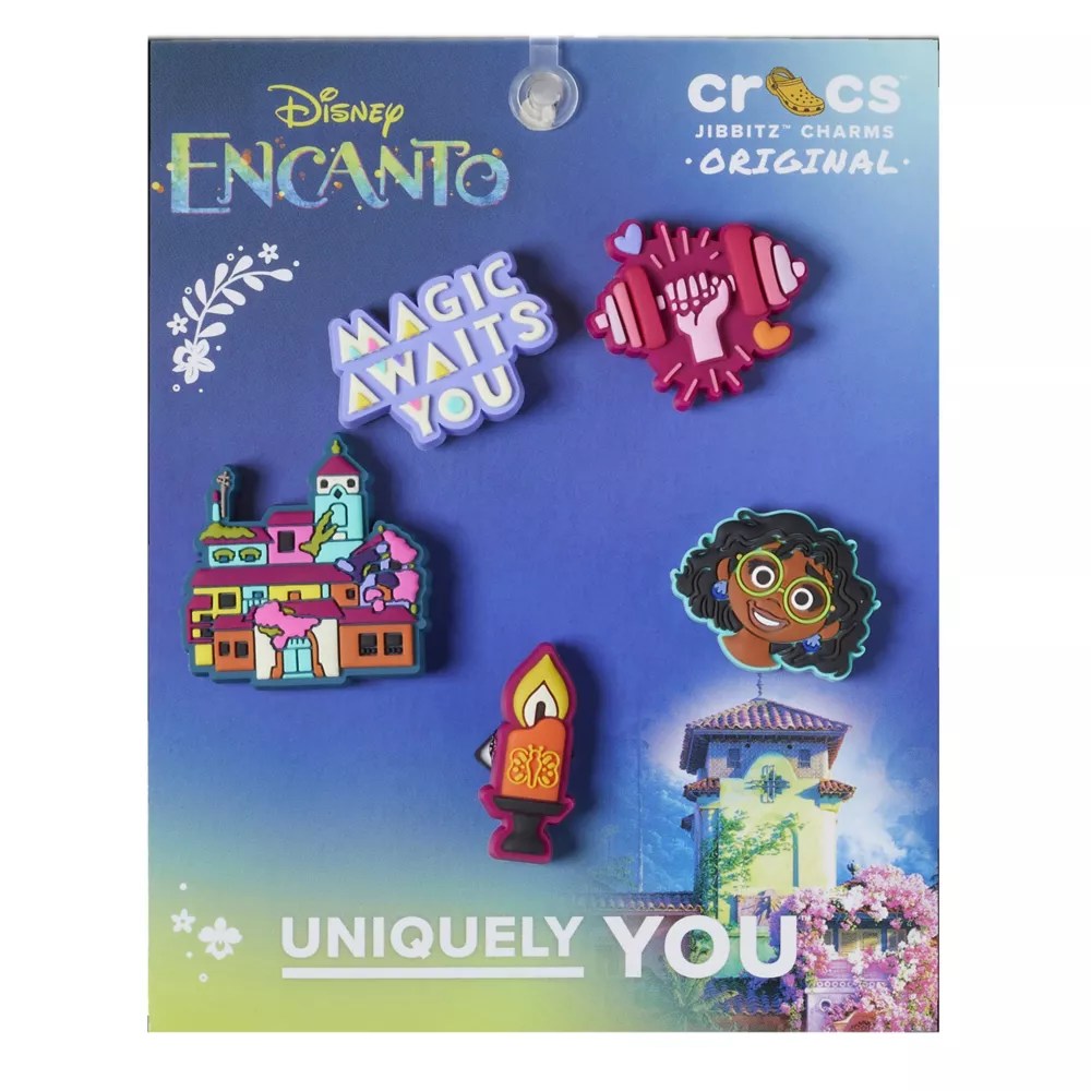 Assorted Crocs Unisex Encanto 5 Pack Jibbitz Rack Room Shoes