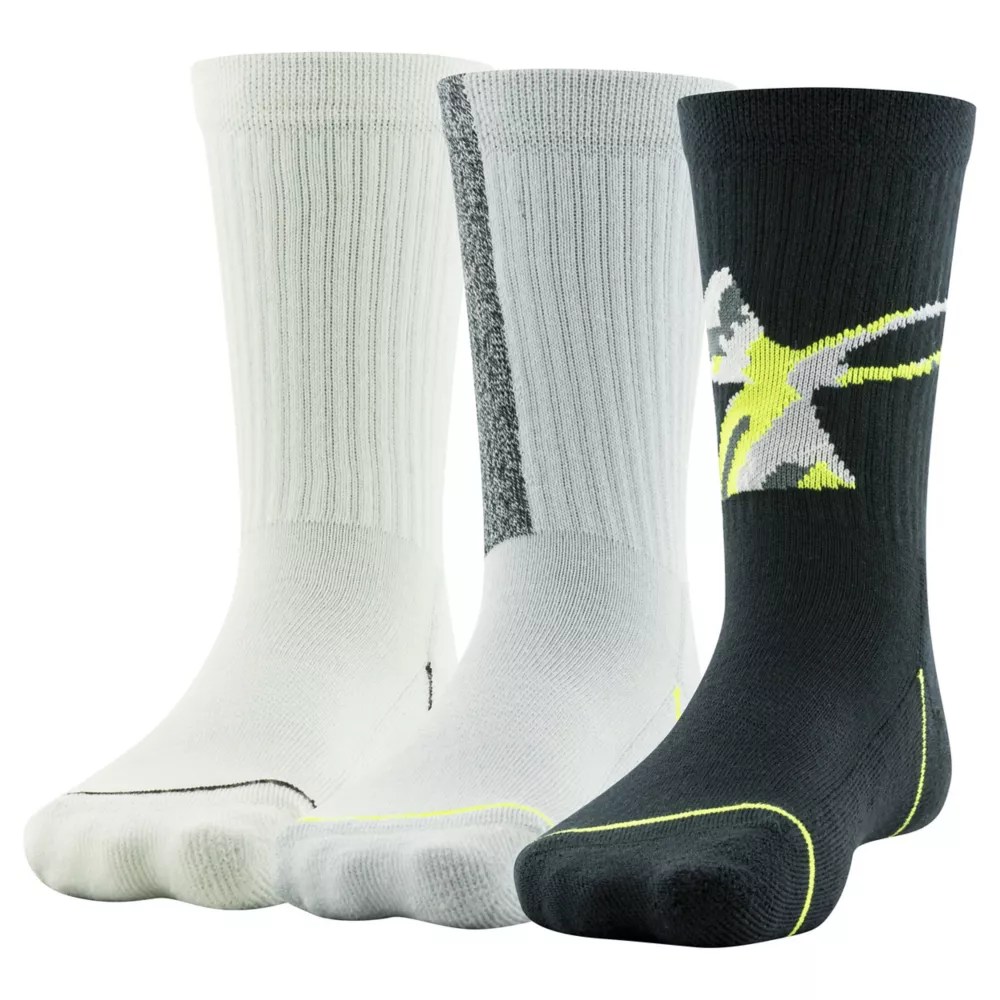 Multicolor Under Armour Boys Phenom Crew Socks 3 Pairs Rack Room Shoes