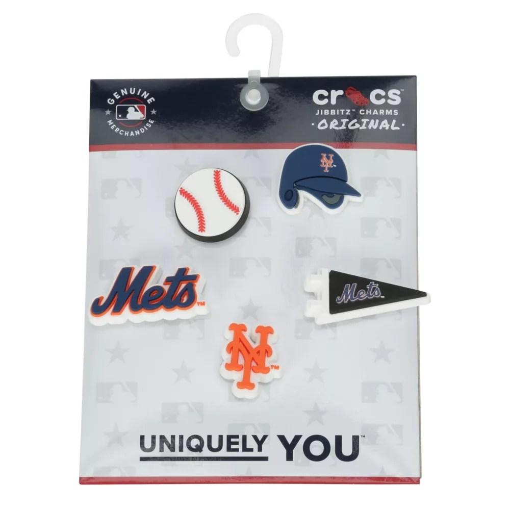 Assorted Crocs Unisex Mlb New York Mets 5 Pack Jibbitz Rack Room Shoes