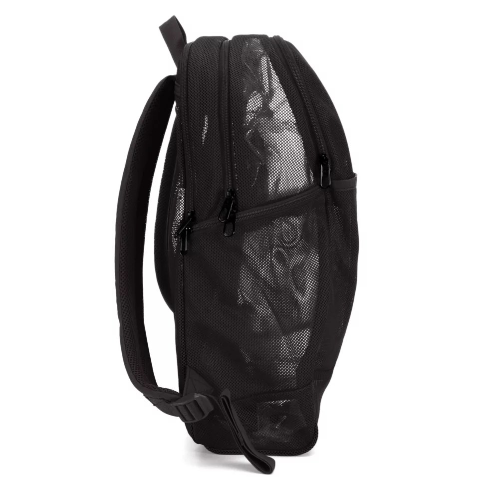 Black Nike Unisex Brasilia Mesh Backpack Accessories Rack Room Shoes