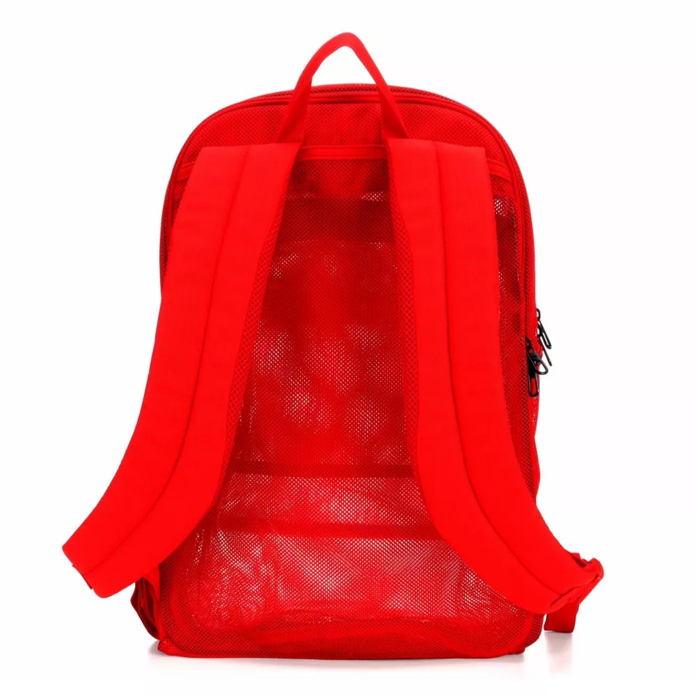 Red Nike Unisex Brasilia Mesh Backpack Accessories Rack Room Shoes