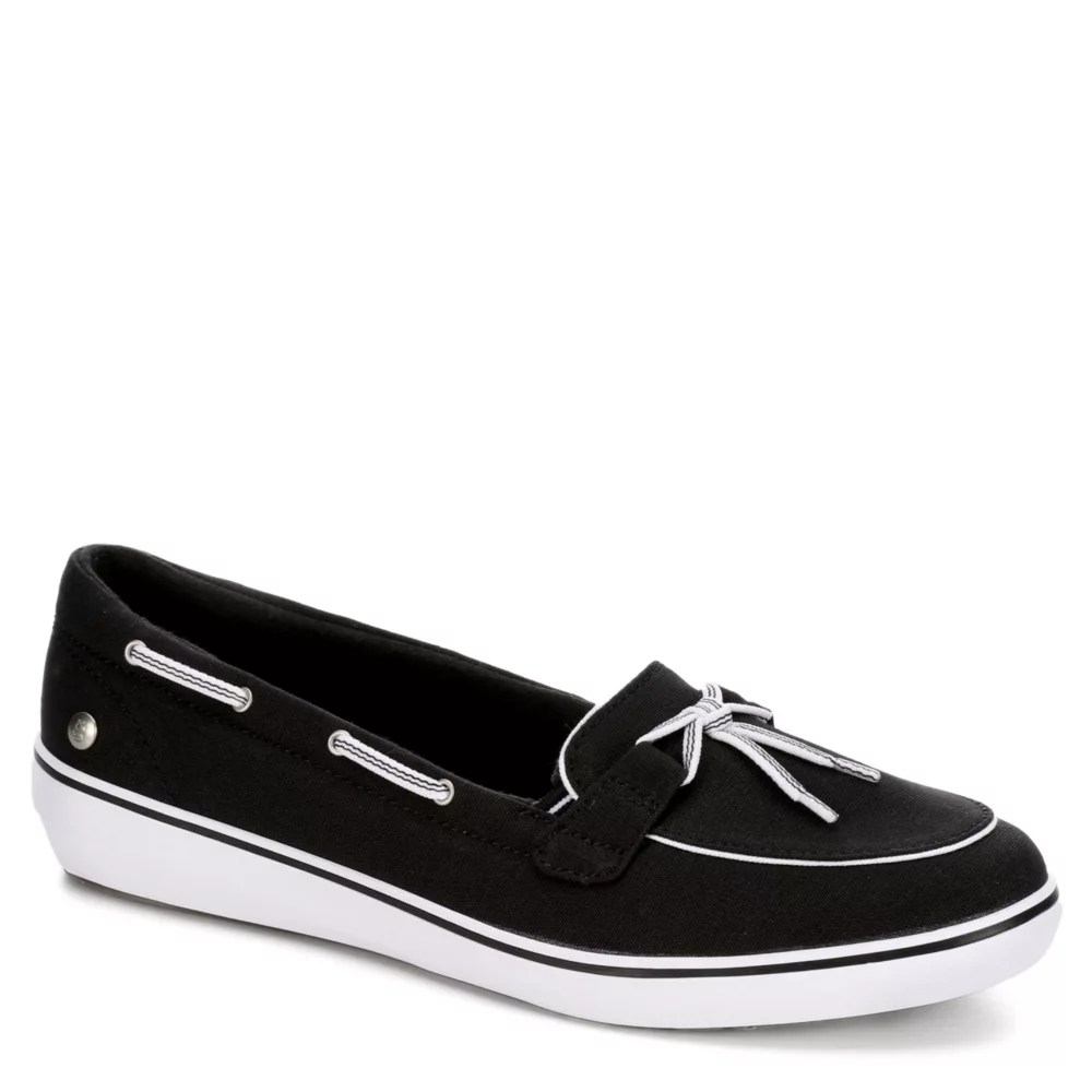 Womens Windsor Bow Canvas/Stripe Sneakers