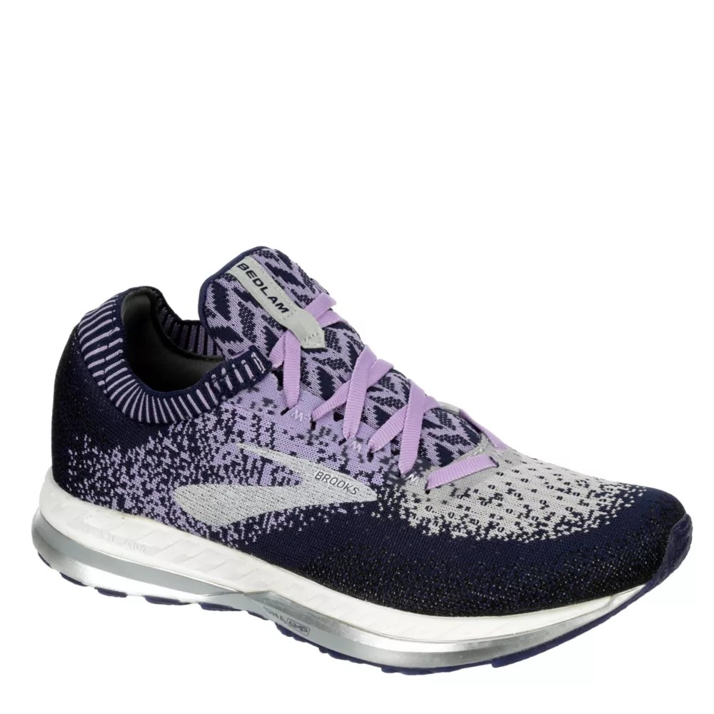 Purple Brooks Womens Bedlam Running Shoe Athletic Off Broadway Shoes