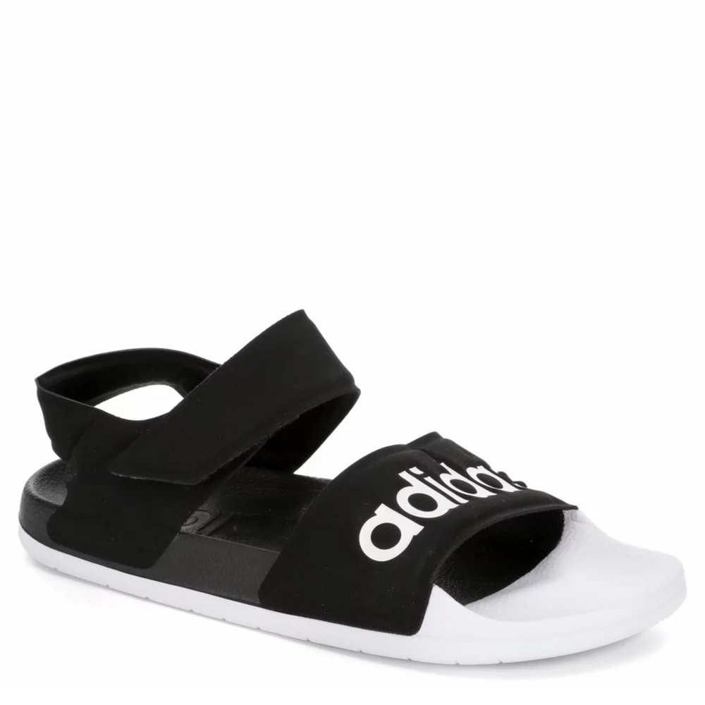 Black Adidas Women's Adilette Sport Sandals Off Broadway Shoes