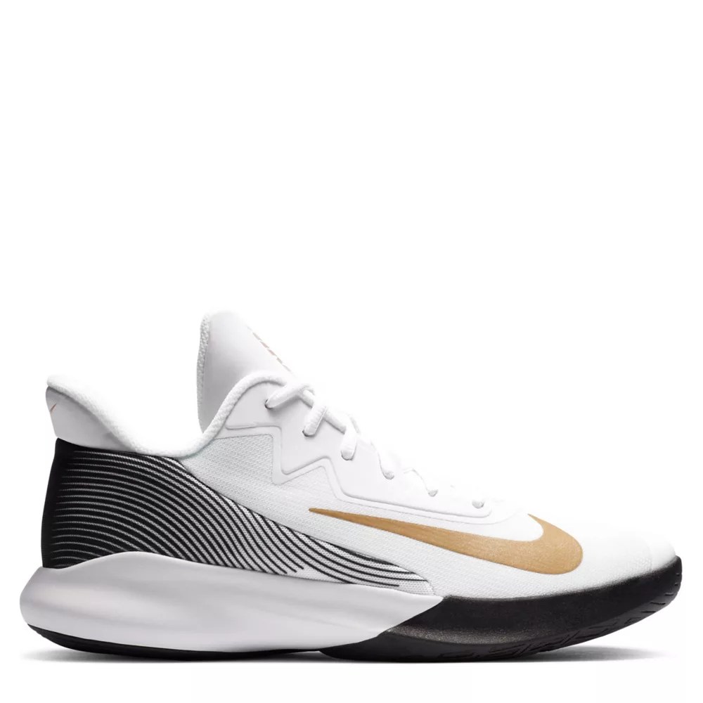 White Nike Mens Precision Iv Basketball Shoe Athletic Off Broadway