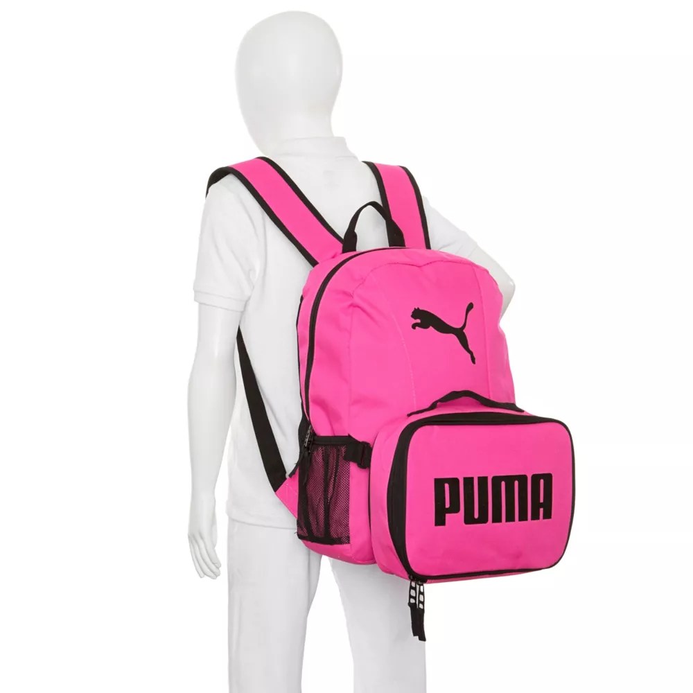Bright Pink Puma Girls Evercat Backpack Accessories Off Broadway Shoes