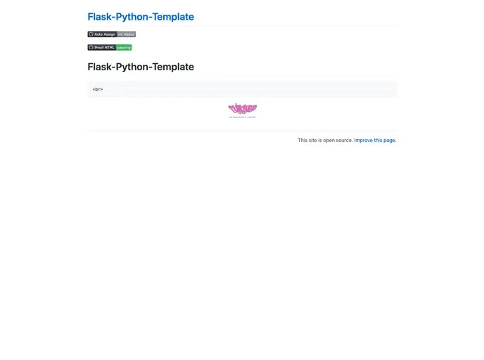 Flask Python Template