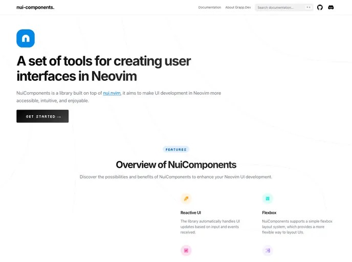 Nui Components.nvim by Grapp Dev A undefined Template Built At Lightspeed