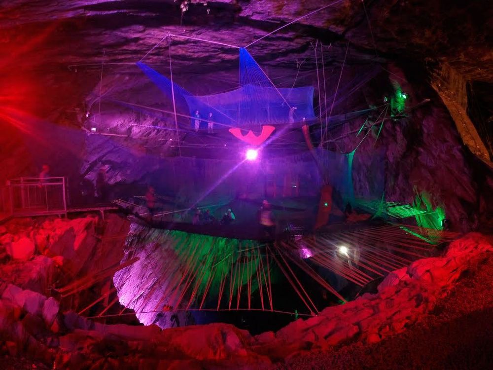 Bounce Below The Underground Trampoline In A Cave In Wales Rough Guides