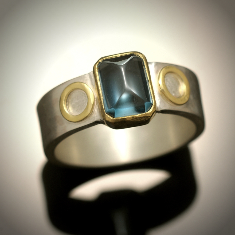 Intuition Ring, Blue Topaz Deirdre Donnelly