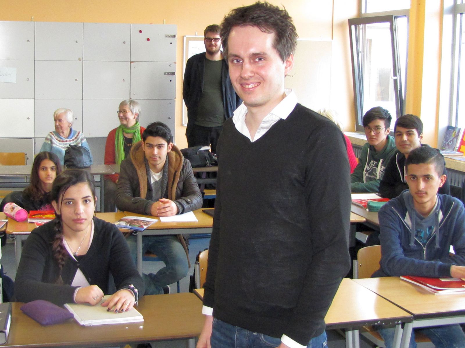 Jugendliche Flüchtlinge pauken am HAG fleißig Deutsch und Englisch