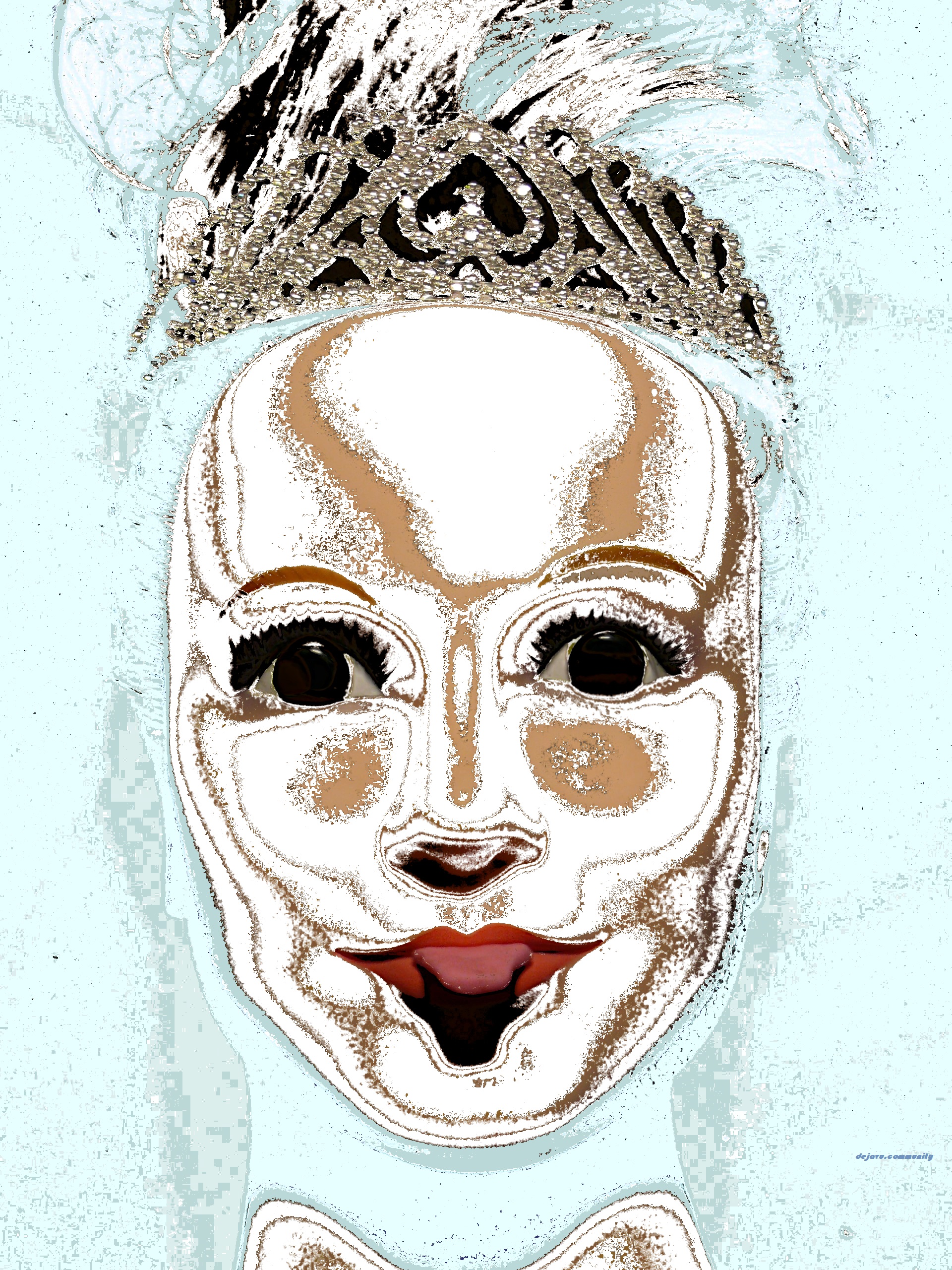 L’homme prose, la femme pose. La corne cassée